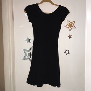 Simple black t dress
